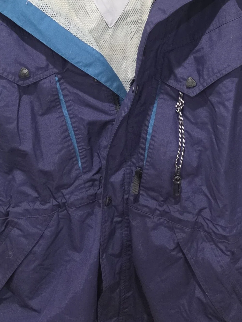 Helly Hansen Blue Outdoor Shell Jacket Size M Men Or Unisex Ski, Water Resistant